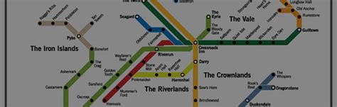 Game Of Thrones Westeros Subway Map Its Hectic At Winterfell