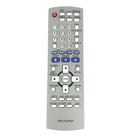 Eur7631190 Original Remote Control For Panasonic Dvd Player