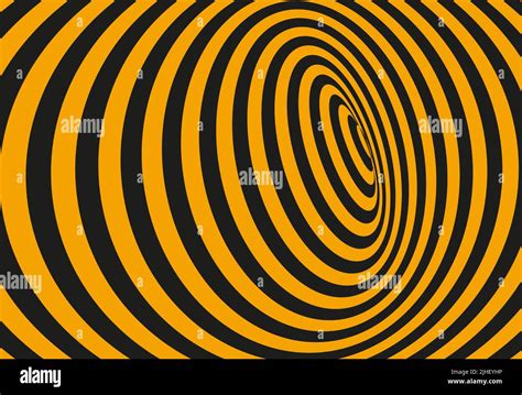 Optical Tunnel Illusion Retro Psychedelic Groove Background Stock