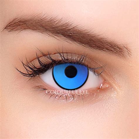 Colourfuleye Fluorescent Blue Lake Cosplay Contact Lenses