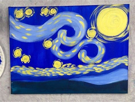 A wonderful craft for children. How To Paint Starry Night | Dipinti