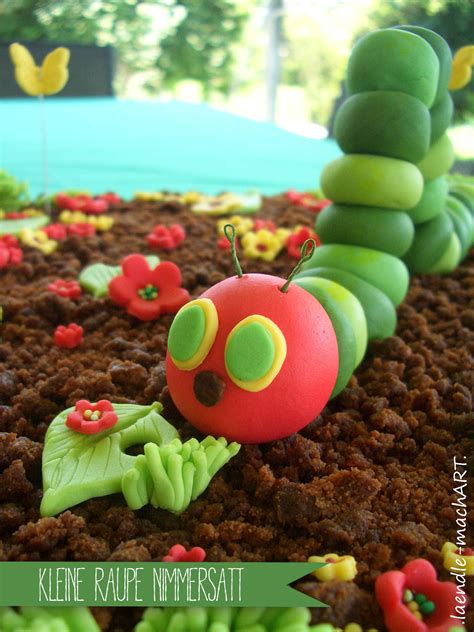 Die raupe nun damit anstreichen. Kleine Raupe Nimmersatt | Große Torte für kleine Menschen ...