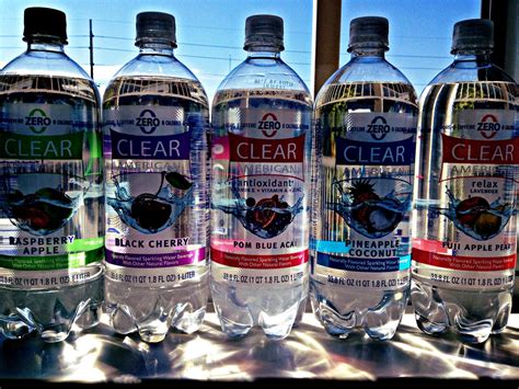 Clear American Sparkling Water Sparkling Water Apple Pear Dasani Bottle