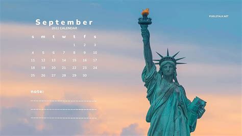 September 2022 Calendar Hd Wallpaper Pxfuel