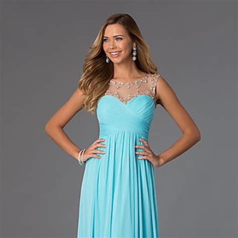 Promgirl Dresses Blue Floor Length Prom Dress Poshmark