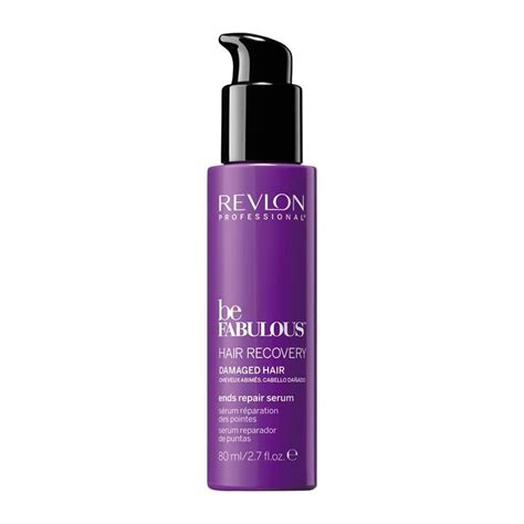 Creates a weightless protective color safe barrier during heat. Revlon Be Fabulous Damaged Hair Ends Repair Serum 80 ml ...