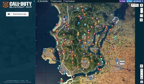 Black Ops 4 Blackout Karte Zeigt Wo Es Loot Und Fahrzeuge Gibt