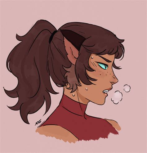 I Wanted To Try Drawing Catra In A Ponytail And Adora With Her Hair