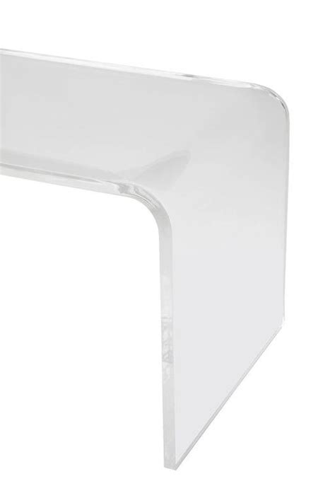 Wahfay acrylic coffee table, 50 l x 20 w x17 h x 4/5'' thick, modern clear table for living room, waterfall table with 1.5mm pvc table cover protector 4.7 out of 5 stars 53 $669.99 $ 669. Small Lucite Waterfall Coffee Table or Side Table at 1stdibs