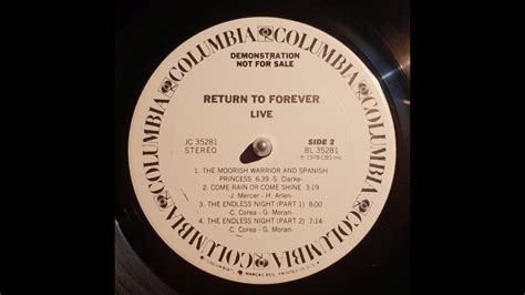 Return To Forever The Endless Night Part 1 And Part 2 Vinyl Youtube