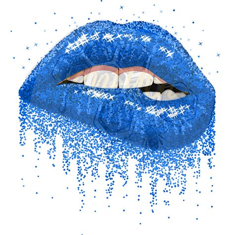 Dripping Lips Png Biting Lips  Glitter Lips Lip Clipart Etsy