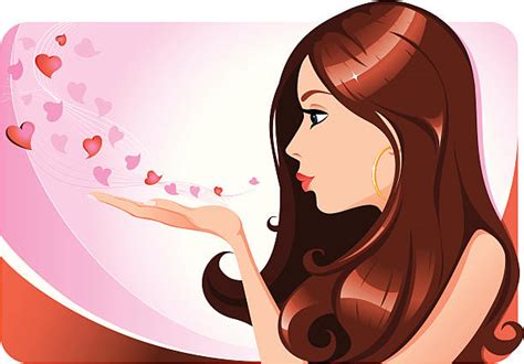 Royalty Free Blowing A Kiss Clip Art Vector Images