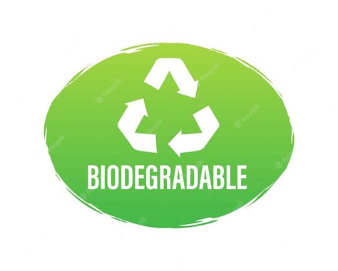 Premium Vector Biodegradable Recyclable Label Bio Recycling Eco