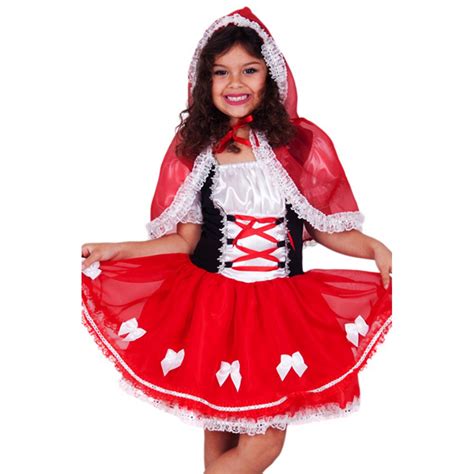 Fantasia Chapéuzinho Vermelho Almmy Infantil Kitok