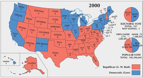 Us Election Of 2000 Map Gis Geography