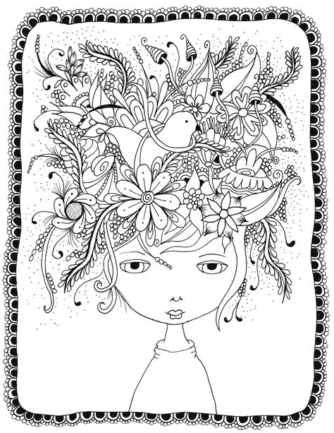 Crazy Hair Day Coloring Page Colorsd