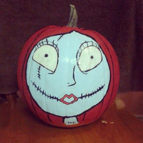 Halloween Pumpkin Sally From The Nightmare Before Christmas Halloween