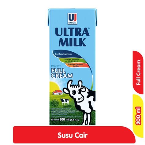 Jual Ultra Milk Susu Uht Full Cream Ml Di Seller Alfamart Click