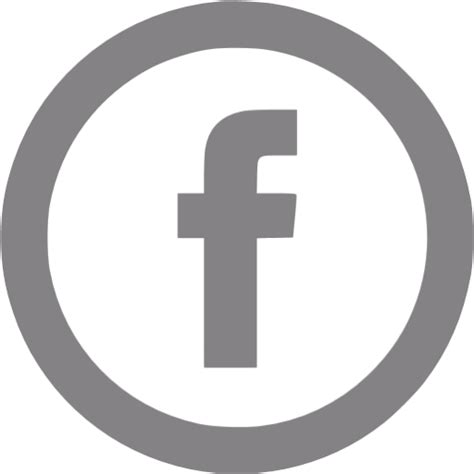 Find suitable facebook logo grey transparent png needs by filtering the color, type and size. Gray facebook 5 icon - Free gray social icons