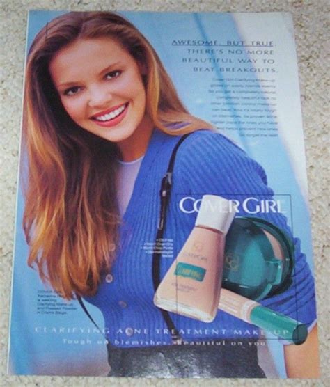 1995 Ad Katherine Heigl Cover Girl Make Up Cosmetics Ad Covergirl
