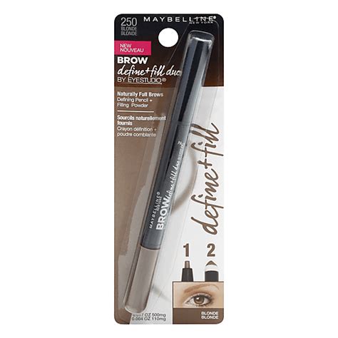 Maybelline Define Fill Duo Blonde 250 Brow Defining Pencil Filling Powder 1 Ea Eye Liner