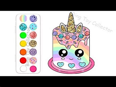 The unicorn is most known for its spiral single horn, but i think a close second is. How to Draw a Unicorn Cake for Kids | Rainbow Unicorn Cake ...