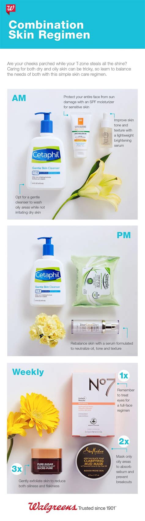 Skincare Routine Products For Combination Skin Beauty And Health