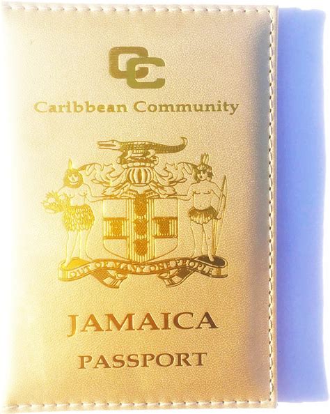 Jamaica Passport Cover Goldgold Travel Wallets