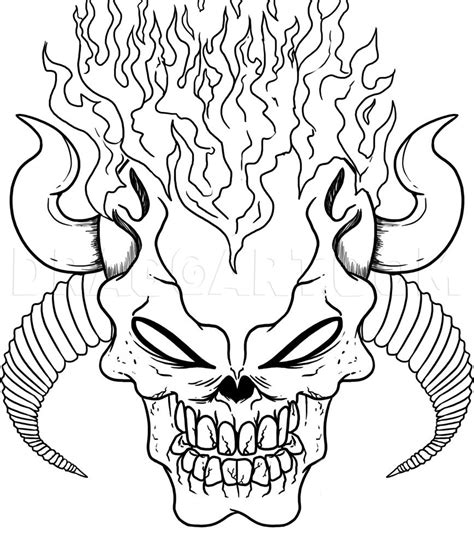 How To Draw Demon Skulls Animalrepair25