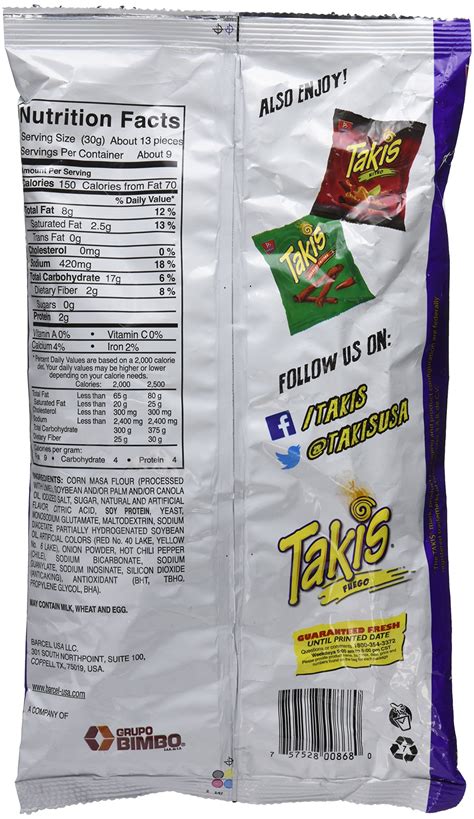 Bracel Takis Fuego Hot Chili Pepper Lime Tortilla Chips Ounce Bag G Pack Of Buy