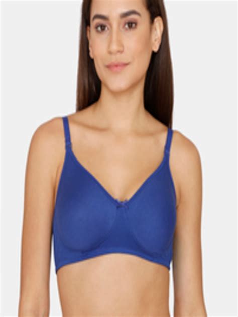 Buy Rosaline By Zivame Blue Non Padded Non Wired T Shirt Bra Bra For Women 16952506 Myntra