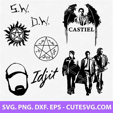 Supernatural Svg Supernatural Symbol Bundle Svg Png Dxf Eps