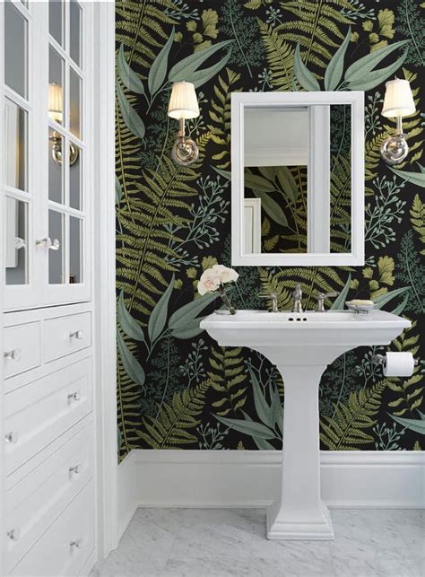 Merritt Botanical Fern Wallpaper Mural Wall Décor Decal Easy Install