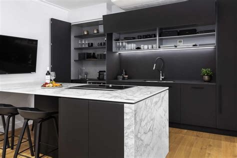 Matte Black Kitchen Design Willoughby By Premier Kitchens Australia