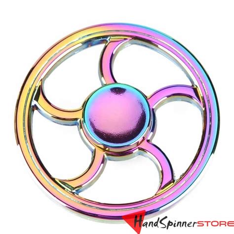 Rainbow Wheel Metal Fidget Spinner Hand Spinner Finger Fidget Spinner