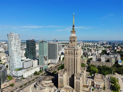 Premium Photo Amazing View From Above The Capital Of Poland Great