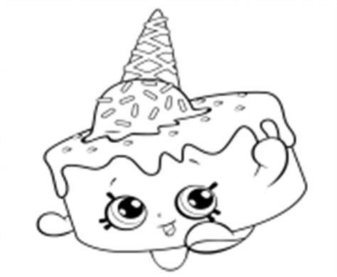 ice cream shopkins coloring page  crafter files