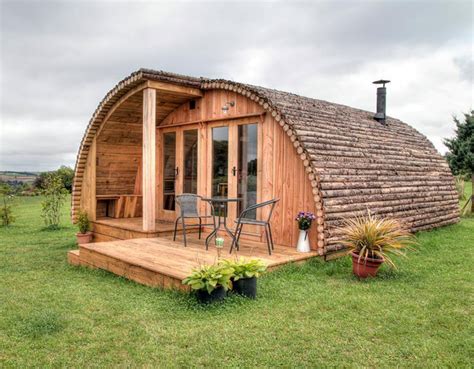 Glamping Pods And Cabins — Modulog Pod House Arched Cabin Tiny House