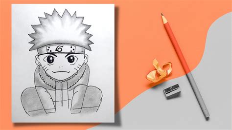 Easy Anime Drawing How To Draw Anime Kid Naruto Step By Step Youtube