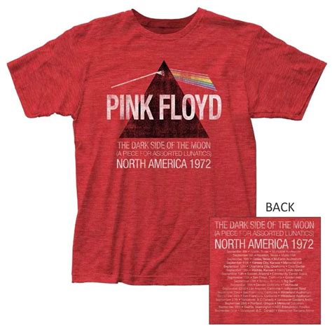 pink floyd dark side lunatics exclusive heather red t shirt this cool pink floyd t shirt