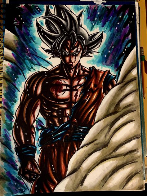 Hey Everyone Hows My Drawing Of Ultra Instinct Goku Rdragonballsuper