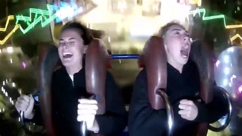 I Freaked Out Woman S Epic Reaction To Rollercoaster Ride Goes Viral In Hilarious Video