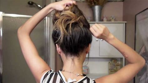 For a messy bun, the whole hairstyle should look a bit messy, not only the bun itself. Easy messy bun tutorial - YouTube