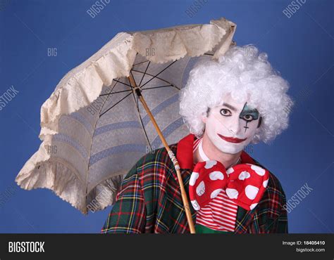 Funny Clown White Hair Image And Photo Free Trial Bigstock
