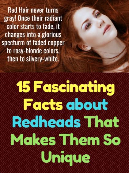 15 Fascinating Facts About Redheads That Makes Them So Unique With Images Redhead Facts