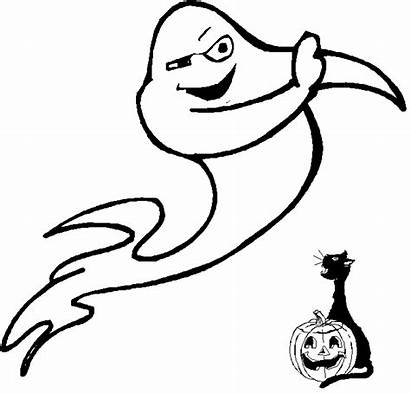 Ghost Halloween Coloring Pages Ghosts Clip Drawings