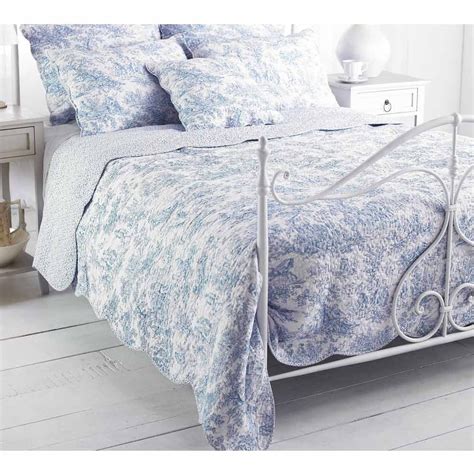 Toile French Blue Bedspread Blue Bedspread Luxury Bedspreads Luxury