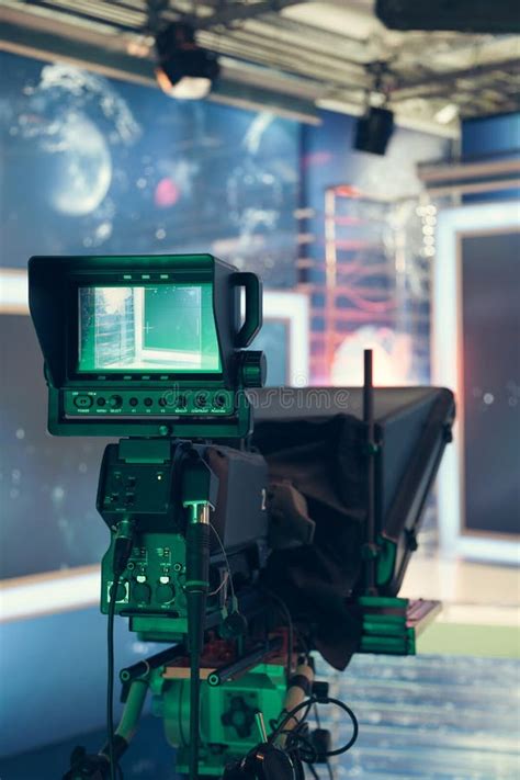Tv Studio For News Stock Image Image Of Back Communication 5182281