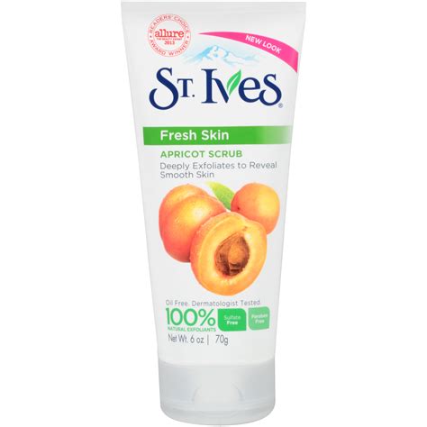 Brightens up the face leaves skin soft, supple. St. Ives Scrub, Apricot, Invigorating, 6 oz (170 g)