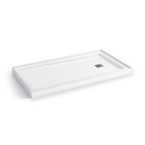 Maax White Acrylic Shower Base 32 In W X 59875 In L With Right Drain